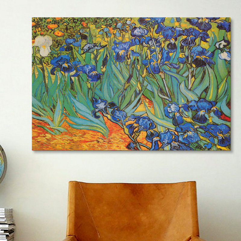 « irises » par vincent van gogh, impression, Toile, H 8 po x l 12 po x p 0,75 po