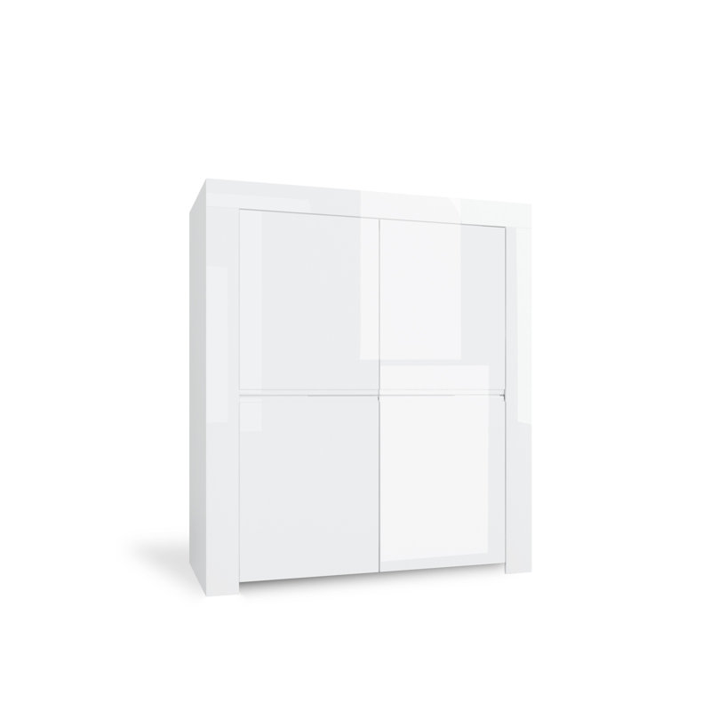Ogrady 4 -Door 4 -Shelf Storage Cabinet