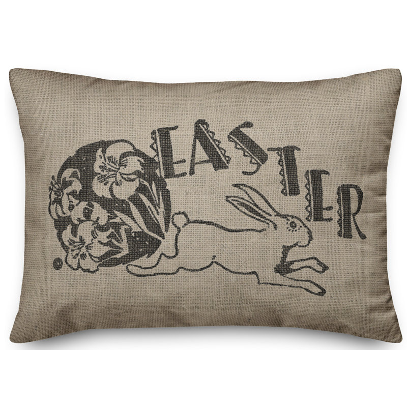 Housse de coussin lombaire rectangulaire 14 po Hippity Hoppity