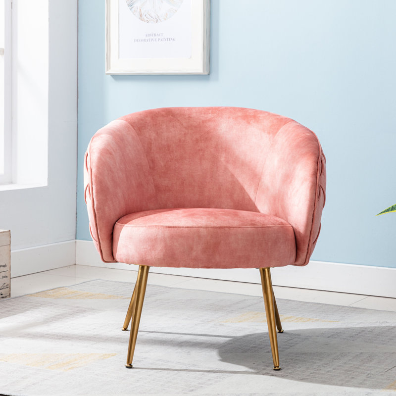 Fauteuil d'appoint 1 pièce Gorgeous Living, Rose