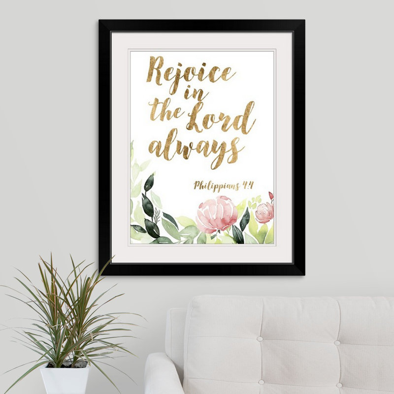 « grace words floral ii », reproduction d’art textuel estampe numérique, Cadre noir, l 44 po x P 35 po x H 1 po