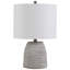 Lampe de table standard grise 20 "Adrien