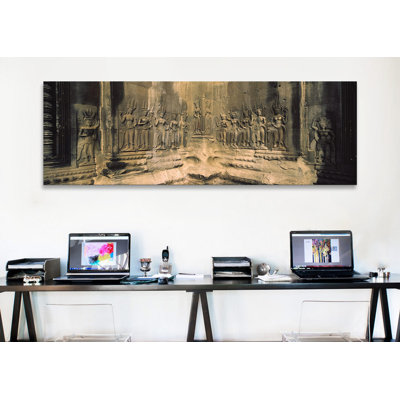" Bas Relief In A Temple, Angkor Wat, Angkor, Cambodia " by Panoramic Images