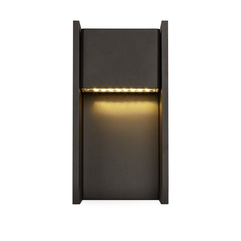 Zur LED Outdoor Flush Mount, Bronze, 18" H x 7.7" W x 7.7" D