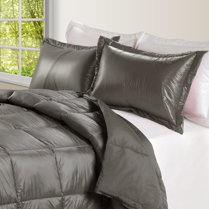 Modern & Contemporary Comforter, King Comforter, Taupe