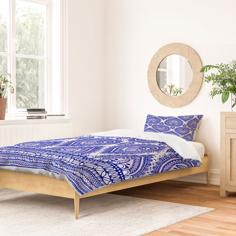 Housse pour couette décorative, Simple, Bleu, Poids léger