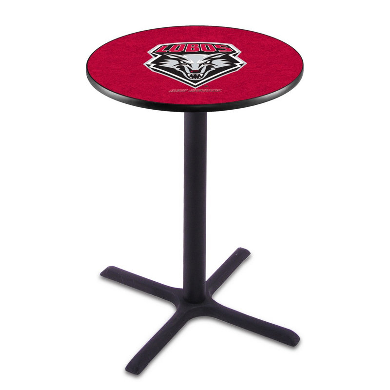 Round Metal Base Dining Table, University of New Mexico