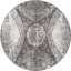 Tapis rond en granit ikat Ahron