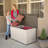 Lifetime 50.3'' W 116 Gallons Water Resistant Polyethylene Plastic Lockable Deck Box in Tan