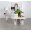 Table de bout ronde en marbre véritable