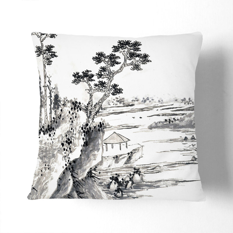 Abstract Square Cushion, 55cm H x 55cm W x 20cm D