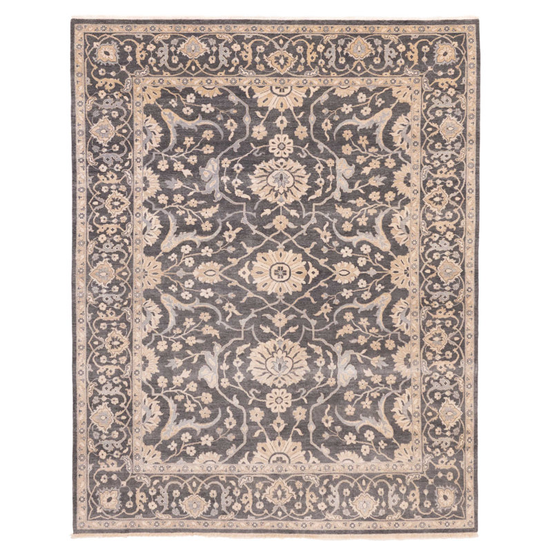 Tapis gris anthracite Mirzapur 8 pi 0 po x 9 pi 11 po