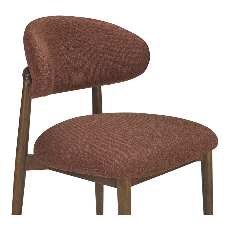 Deloris Dining Chair, Rust Performance Chenille