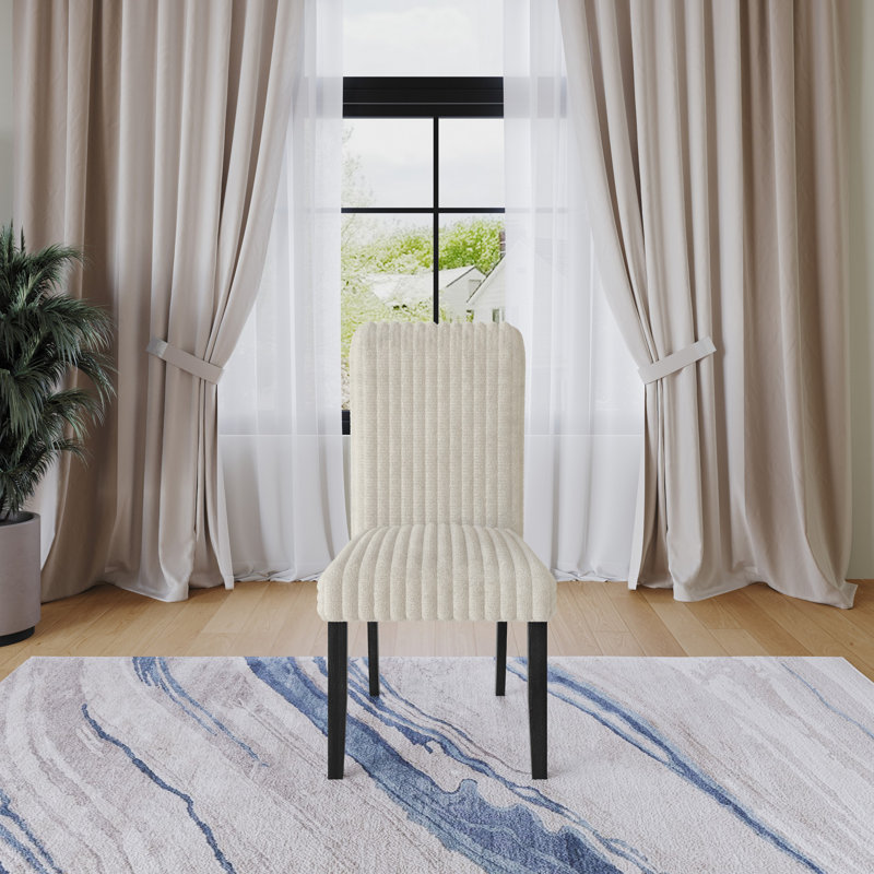 Chaise de salle à manger Guymon, Beige clair