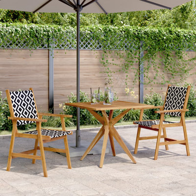 Solid Wood Patio Dining Set Table,