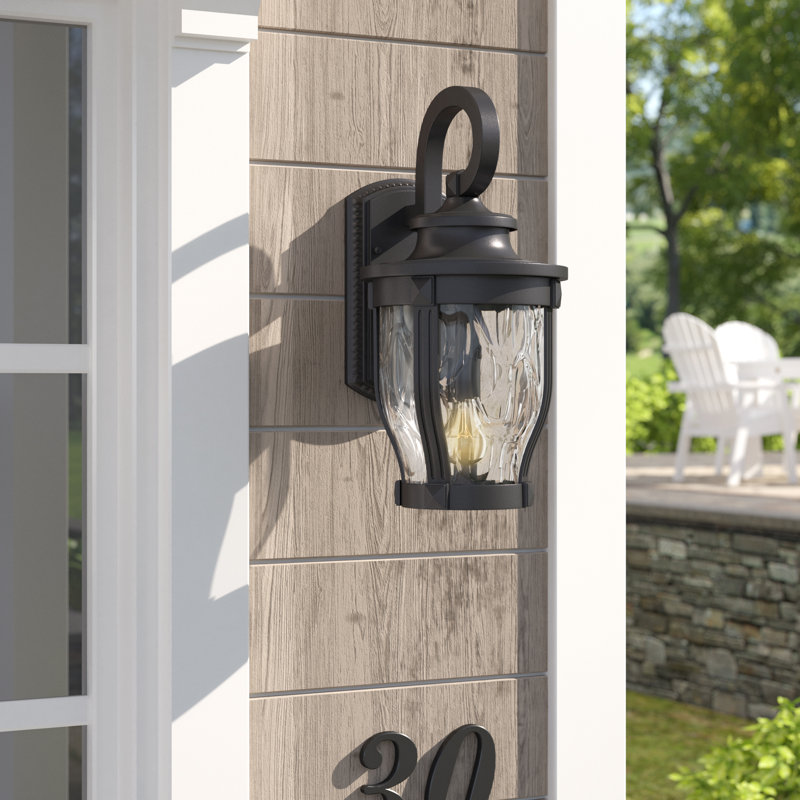 Lanterne murale d'extérieur à DEL noire Urbanski, H 20 po x l 10 po x P 11,75 po