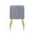 Gwen Dining Chairs, Plush Upholstery, Gold Legs, Armless-1883837286