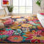 Tapis floral en laine touffeté à la main Sisag-1500638623
