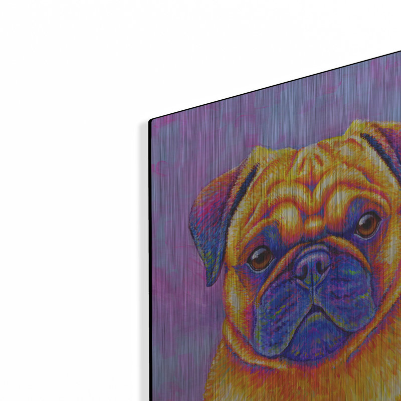 «Pug» par Rebecca Wang Art, H 24 po x l 16 po