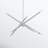 Poco 8 - Light Steel Dimmable Sputnik Modern Linear Chandelier-235354742