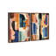 Oliver Gal Vibrant Connections Set Abstract - Heavy Gel Top Coat Framed Canvas Art-1771804733-1771804735