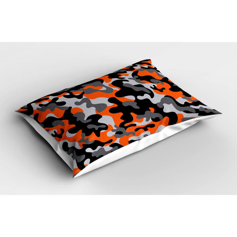Camo Polyester Camouflage Sham Set, Twin