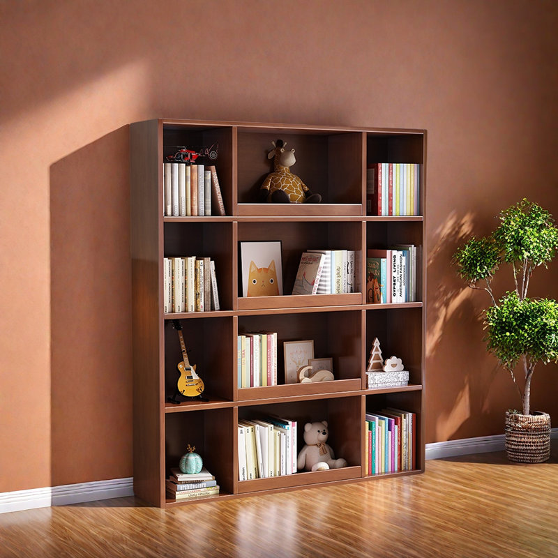 Une bibliothèque domestique durable et stable, Marron foncé