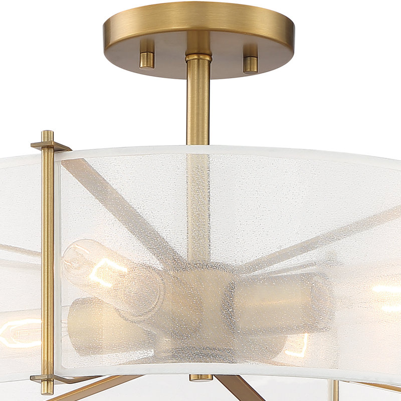 Heitor 4 - Light Dimmable Drum Chandelier