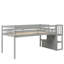Lit mezzanine avec escalier, gris-745965265