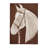 HORSE PORTRAIT THROW BRICIATCO-123303511