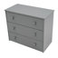 Lit mezzanine simple gris avec bureau fonctionnel et classeur à roulettes pour une utilisation quotidienne-691317974