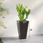 Ensemble de pots à fleurs modernes en polypropylène et marbre pour l'intérieur et l'extérieur