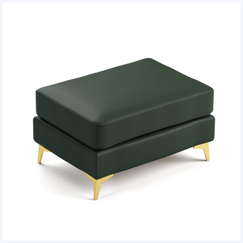 Canapé Chesterfield modulaire avec coussins capitonnés en similicuir vert pour salon, appartement, Green