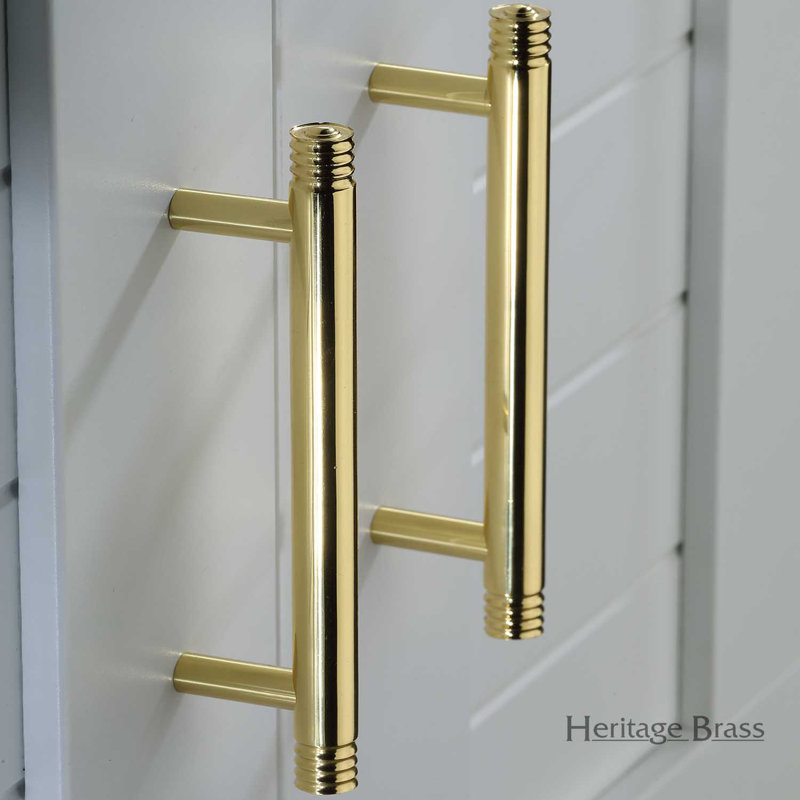 Heritage Brass Heritage Cabinet Pull Design, 16cm H x 11cm W x 19.8cm D, Polished Brass
