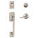 Century Handleset with Single Cylinder Deadbolt and Latitude Door Lever and Rosette