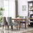 A&A Furniture,Ultra Side Dining Chair，Thickened fabric chairs-948493354