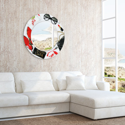 Miroir mural biseauté bougon glam Centralia
