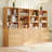 71" H X 94.5" W Bookcase Cabinet With Open Shelves & Large Storage Drawers (2B+2C)
