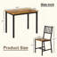 Ensemble de table de salle à manger, table de bar avec 2 chaises, comptoir de table de cuisine avec chaises, table de petit déjeuner industrielle pour la cuisine, salon, salle de fête