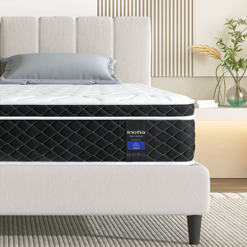 Inofia Pillow Top Pocket Sprung Mattress, Small Double (4')