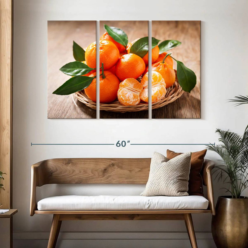 Yarlin Served Mandarin Oranges, 32" H x 50" W