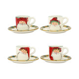 Old St. Nick Assorted Espresso Cups & Saucers