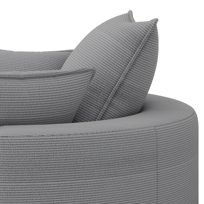 Canapé pivotant Boneless, Gris