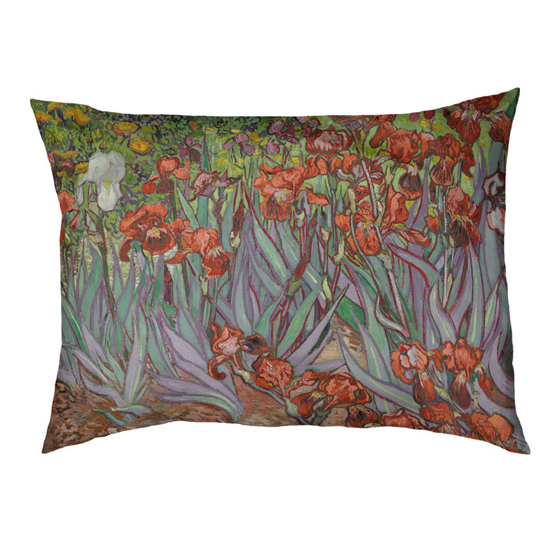 Coussin pour chien iris Weddle, Moyen (L 29,5 po x P19,5 po x H 9,5 po), Orange
