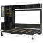  Lit escamotable mural avec canapé, tablettes USB et luminaires-259438062