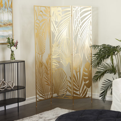 Crawfordsville 48'' W x 71'' H 3 - Panel Folding Room Divider