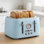 Grille-pain à 4 tranches en acier inoxydable avec fentes de 1,6 po de largeur, grille-pain Bagel rétro avec 6 niveaux de brunissement, dégivrage / bagel / annulation, plateau à miettes amovible