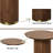 Willene Walnut Finish End Table