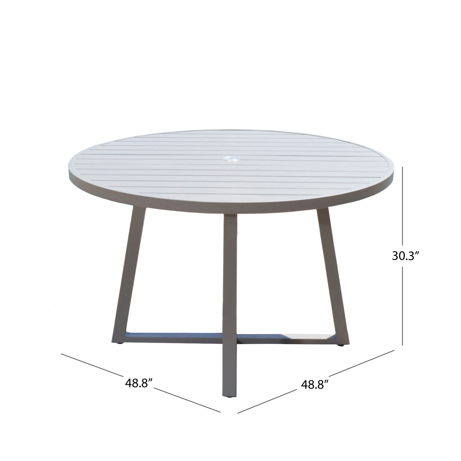 Solstice 48.8 " Patio Dining Table, Beige