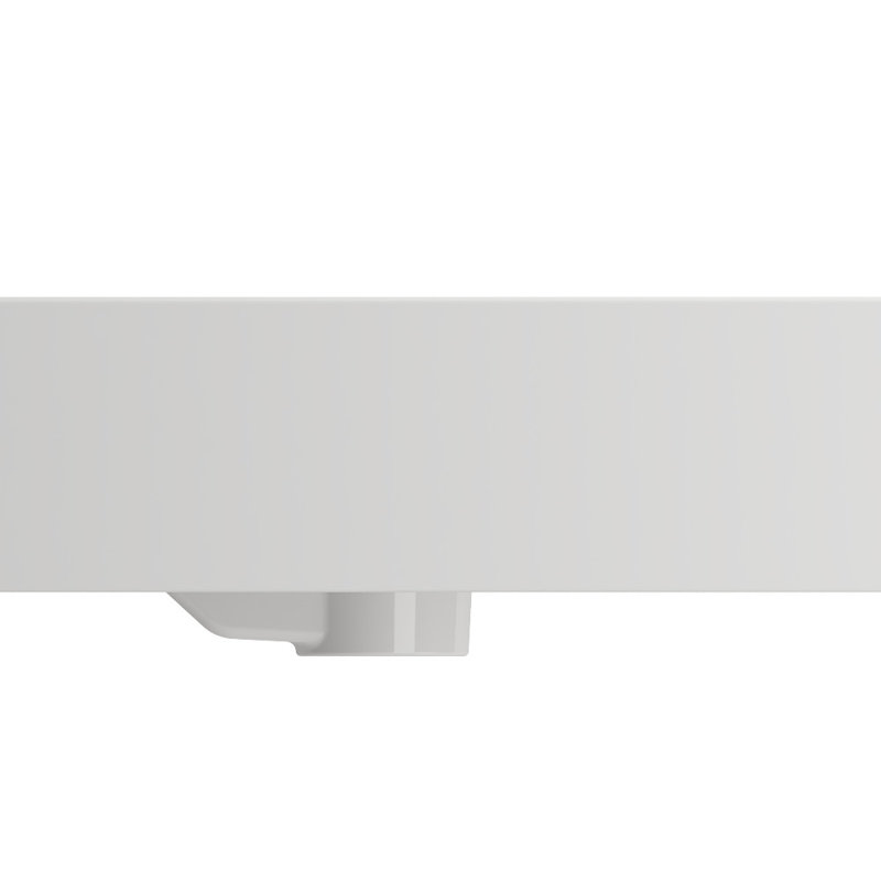 Milano 23.28 in. L Bathroom Sink, White